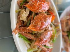 姜葱炒花蟹-七鲜渔港美食餐厅(巽寮湾海景店)