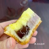 早餐｜芋泥布丁面包🍞切开有惊喜[色]