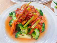 素叉烧扒西兰花-佛有缘素食馆·荔湾老字号(陈家祠首店)
