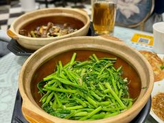啫啫虾酱空心菜-熠盛粤味(永康路店)