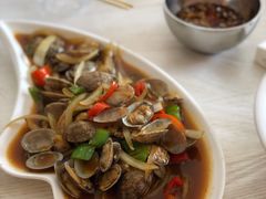 姜葱炒花甲-覃记海鲜美食餐厅