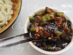 茄子肉打卤面-好味手擀面