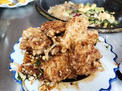 锅包肉-粘豆包柴火铁锅炖