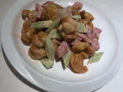 水果沙拉虾球-金春禧·鲁菜海鲜(延吉路万达店)
