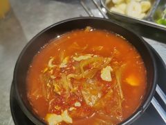 嫩豆腐泡菜汤-山·烤辣鸡韩国料理(西溪路店)