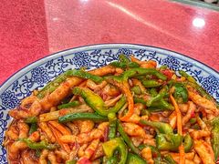 鱼香鸡丝-北大地皖峰饭馆