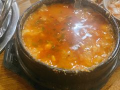 海鲜豆腐汤-包装马车·韩国料理·포장마차