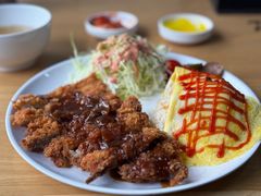 炸猪排蛋包饭-米笑情(韩乐坊店)