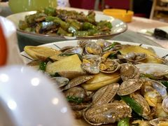 姜葱炒花碟-崖口红树林海鲜餐厅