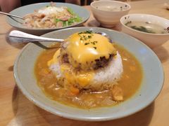 芝士牛肉汉堡咖喱饭-红小满休闲餐厅(十全街店)