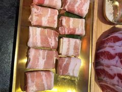 五花肉包浆豆腐-秦炉烤肉(财富中心店)