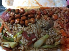 番茄鸡蛋腊肠肝尖炒饭-老婆婆炒饭(小白楼1902欧式风情街店)