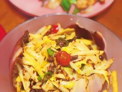 芭蕉花牛肉韭黄-甜阿姨·天台花园私房菜(万松园店)