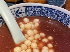 桂花豆沙鸡头米-鑫震源·苏式大虾生煎(山塘街店)