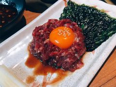 生拌牛肉-炼火烤肉店