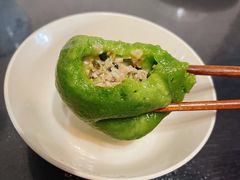 咸菜鲜肉青团子-蟹芆三馄饨