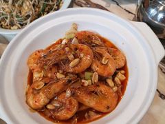 砂锅焗蒜香虾-金百万烤鸭店(马甸店)