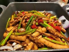 爆炒鱿鱼须-老头儿油爆虾·知味杭州(爱琴海购物中心)