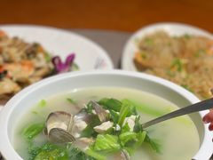沙白豆腐芥菜汤-探鲜渔府·复古庭院风·商务海鲜(鹏城较场尾美食中心精选店)
