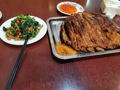 果仁菠菜-玫瑰红烤羊排(北新桥三条店)