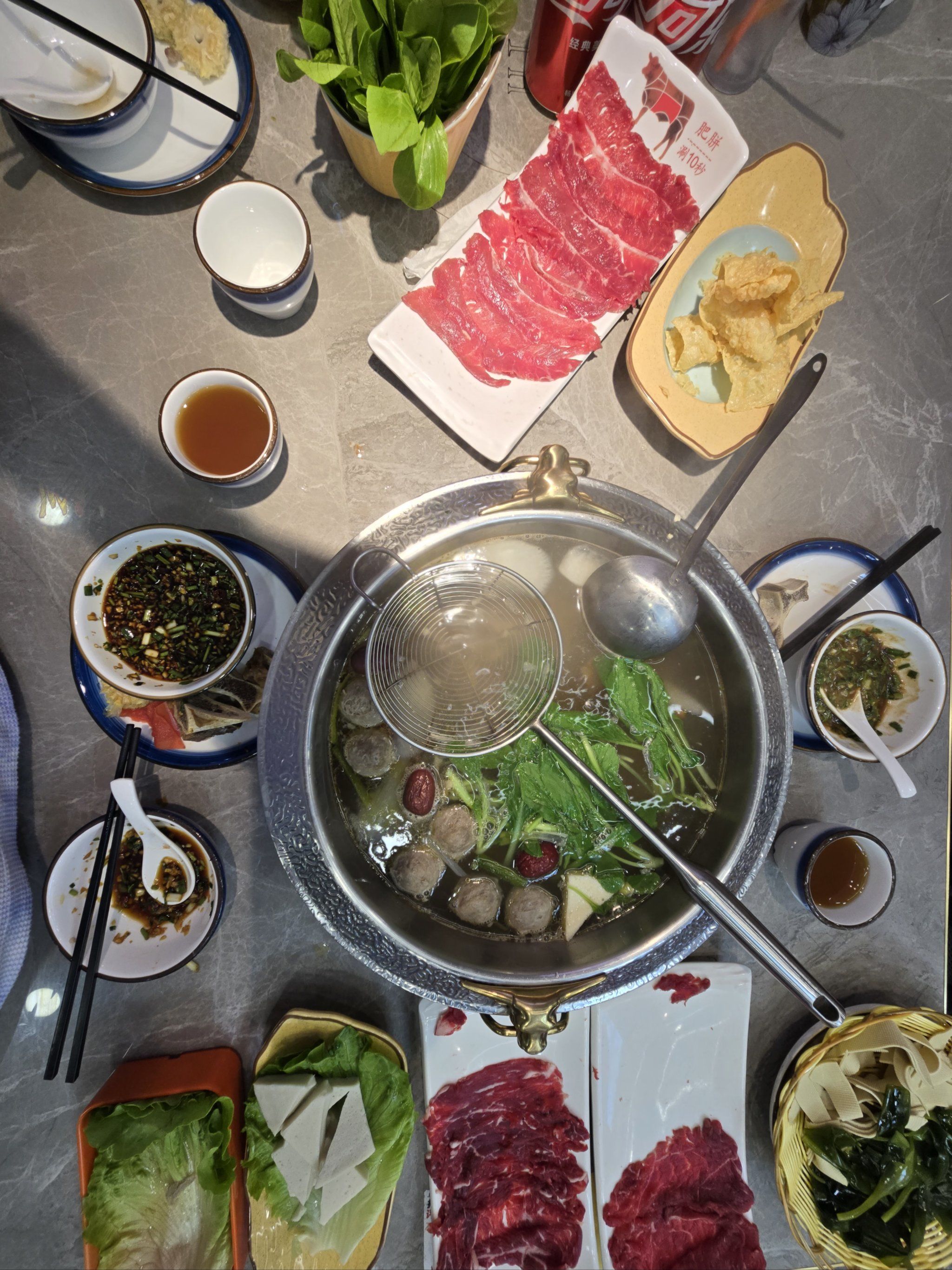 鲜牛肉潮汕打边炉