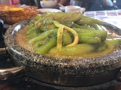 铁板鲜芋梗-农厨好味·温泉鹅·农家菜