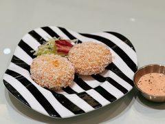 爆浆芝士虾饼-古洋食坊·港点小馆(苏州中心店)