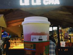 桃子草莓酪酪-LELECHA乐乐茶(上海五角场万达广场店)