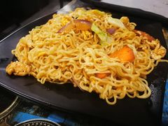 炒方便面-特色油边心管烤串