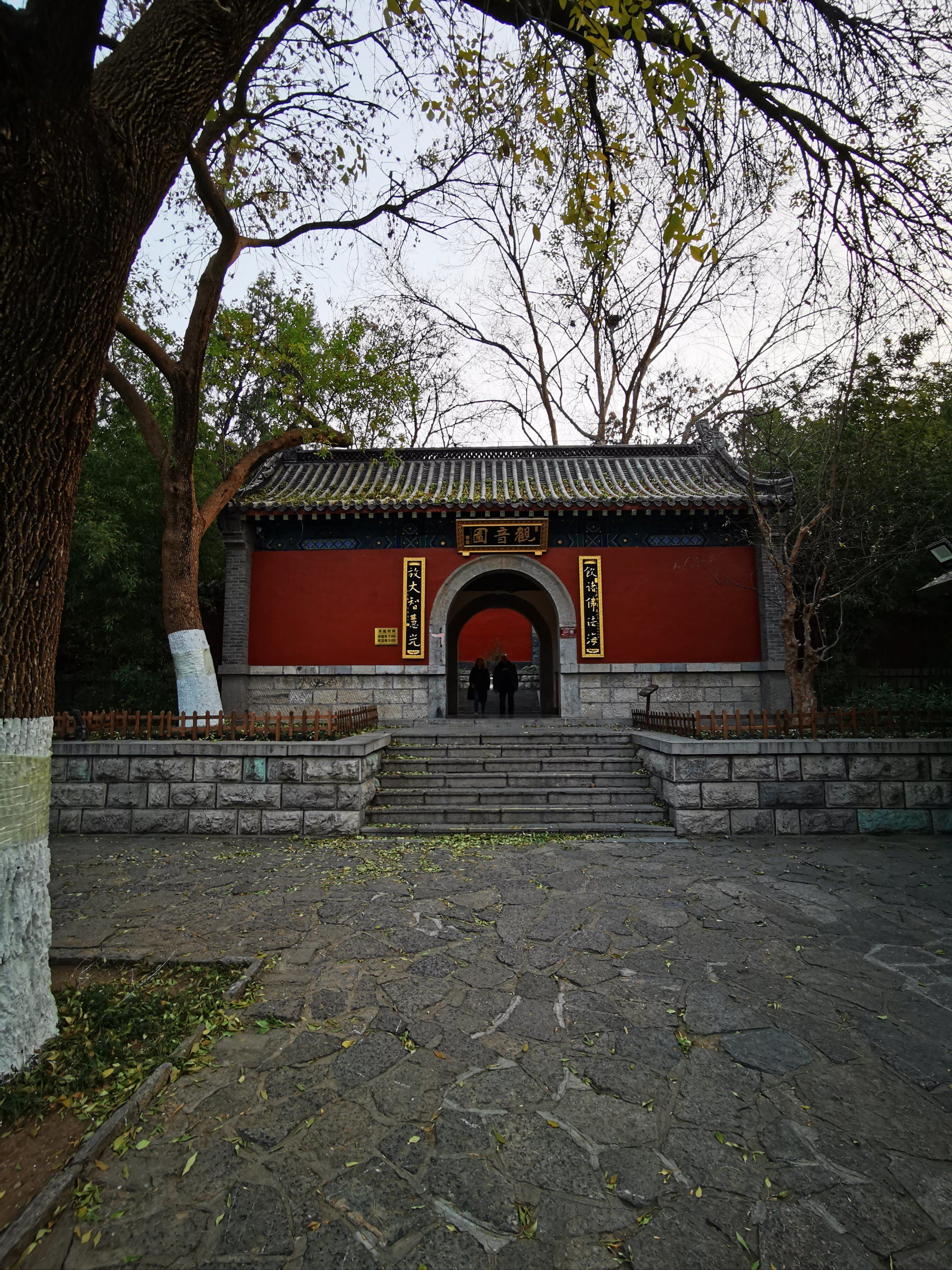 千佛山上的黑色观音像