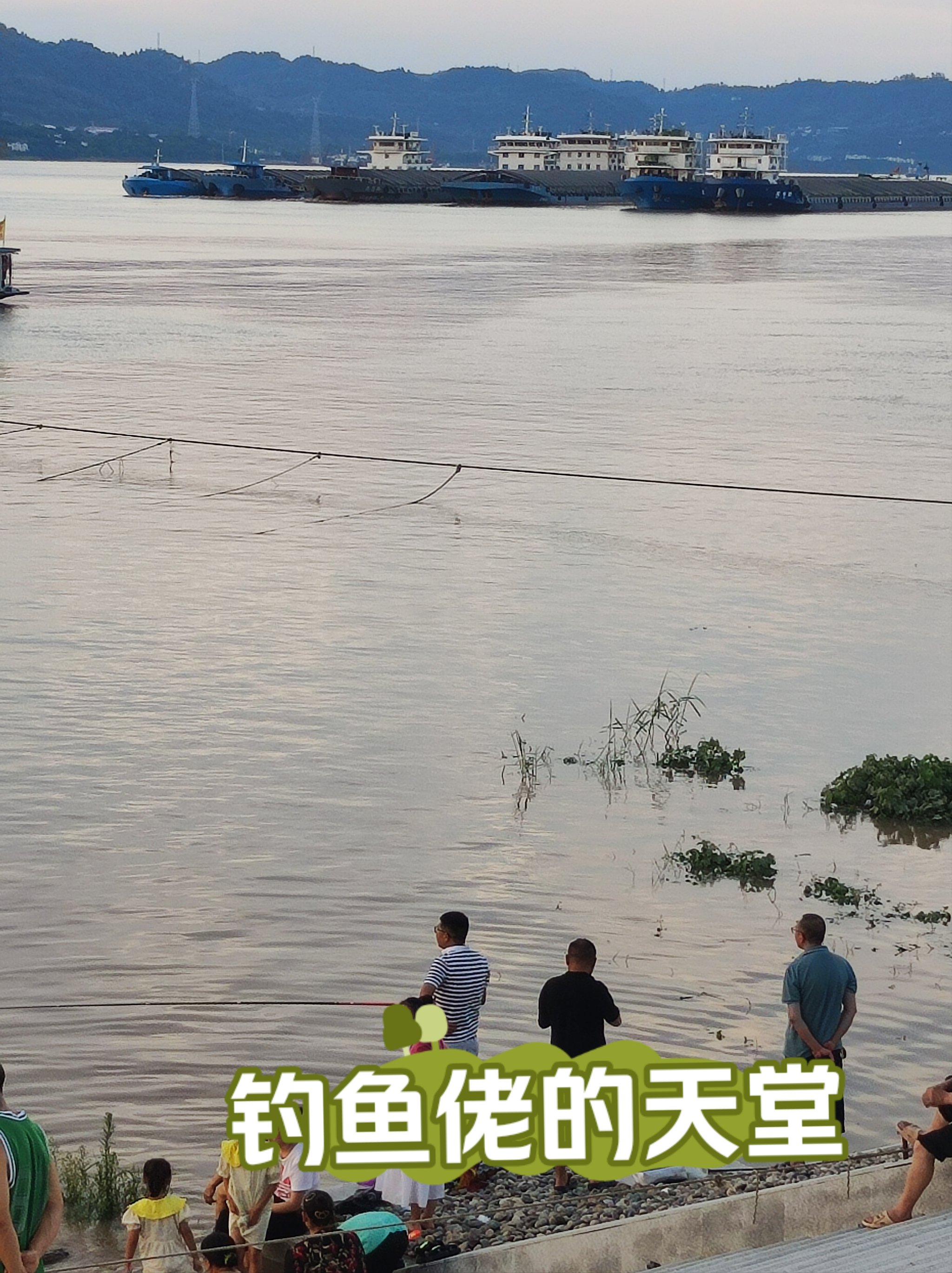 三峡水库钓鱼图片