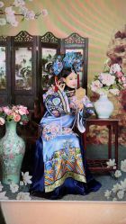 -后宫·古装汉服京剧儿童亲子全家福摄影