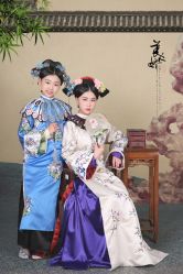 -后宫·古装汉服京剧儿童亲子全家福摄影