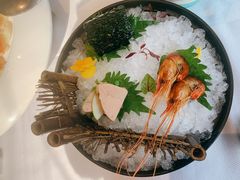 樱桃鹅肝拼川香九孔鲍酒香沼虾-YUNHE秐合· 雅致浙宴(西溪店)