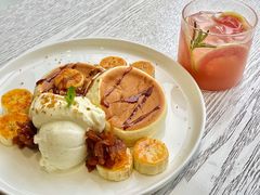 焦糖肉桂苹果舒芙蕾Pancake-娜娜家•Nana's restaurant(国金汇店)
