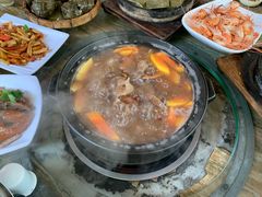 椰子木瓜红豆猪脚汤-农厨好味·温泉鹅·农家菜