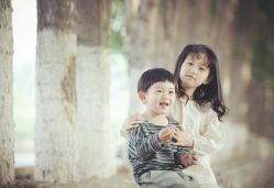 -海岸风光儿童摄影