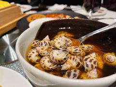 古越陈酿煮花螺-杭州西子湖四季酒店·金沙厅