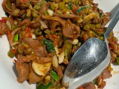 酸豆角鸡胗-兰湘子·湘菜小炒(济南领秀城店)