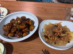 爆汁口蘑-遇见小院—虹鳟鱼•农家菜(怀柔店)