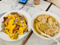 虾仁牛肉滑蛋饭-深仔记茶餐厅(亚士厘道店)