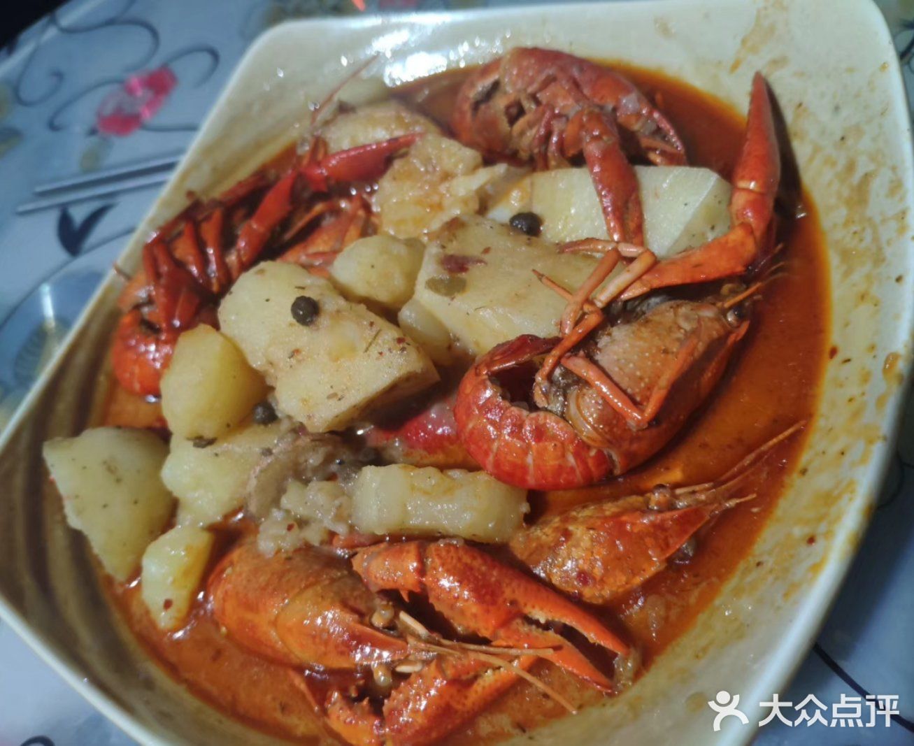 半成品制作的土豆油焖小龙虾