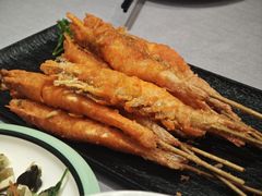 咸蛋黄串虾-金哥私房菜馆(张府园总店)