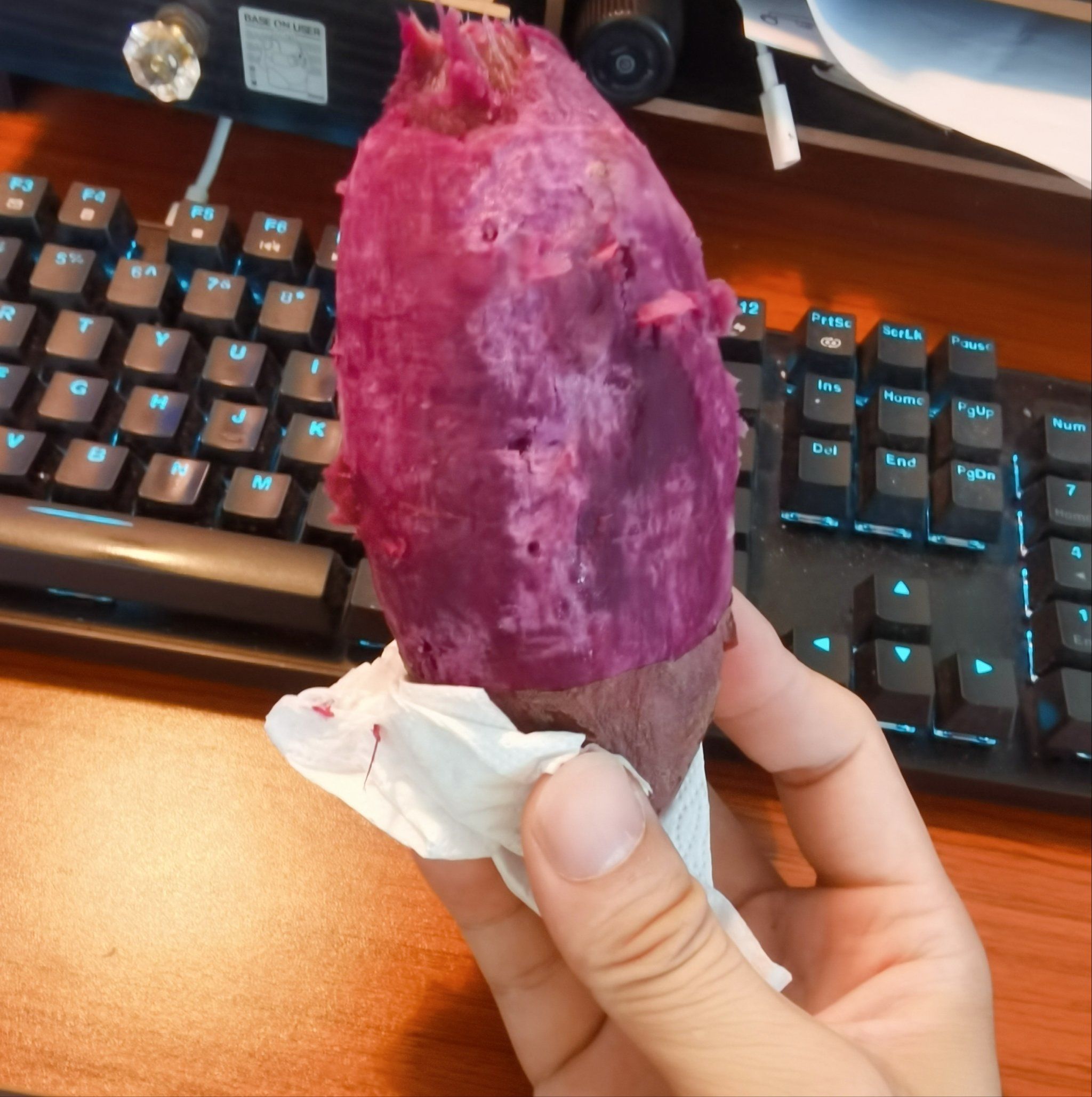 微波炉烤紫薯#烤地瓜