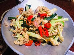 干锅有机花菜-绿茶餐厅(华联万柳店)