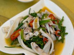 鱿鱼炒韭菜花-如意饭店(汕樟路店)