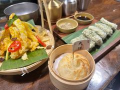 大理芒果乳扇丝-银米·云南传统过桥米线(双廊黑金冠店)