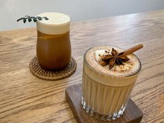 焦糖肉桂拿铁-怪 kafe.