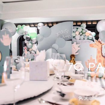 儿子过生日的时候作为干妈的闺蜜特意给找的他家布置的