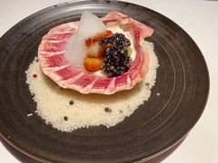 香煎扇贝佐杏仁花菜泥-THE WANG王品(上海中心云端店)